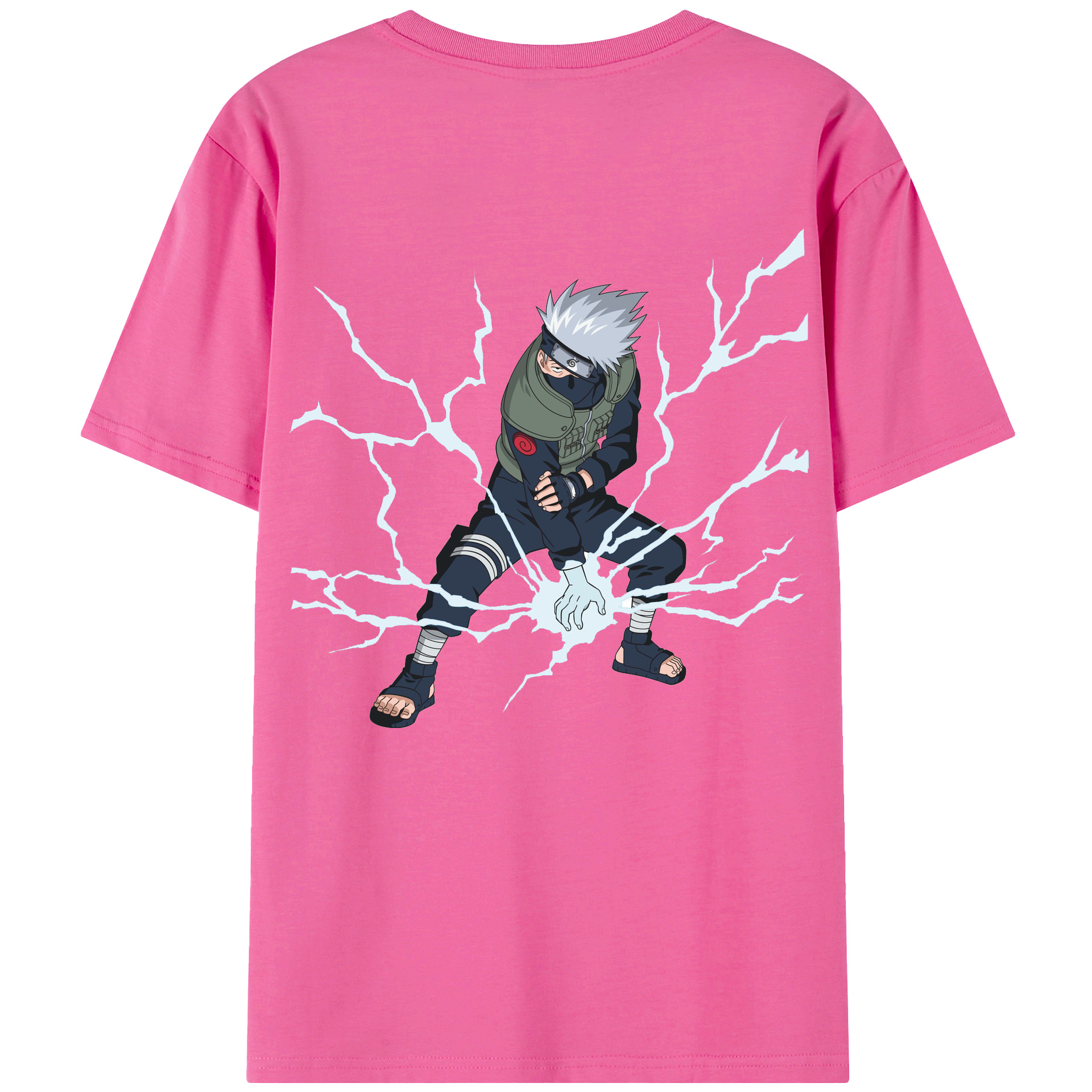 （画像用） NARUTO -ナルト- はたけ カカシ Hatake Kakashi レディース半袖Tシャツ(バックプリント)